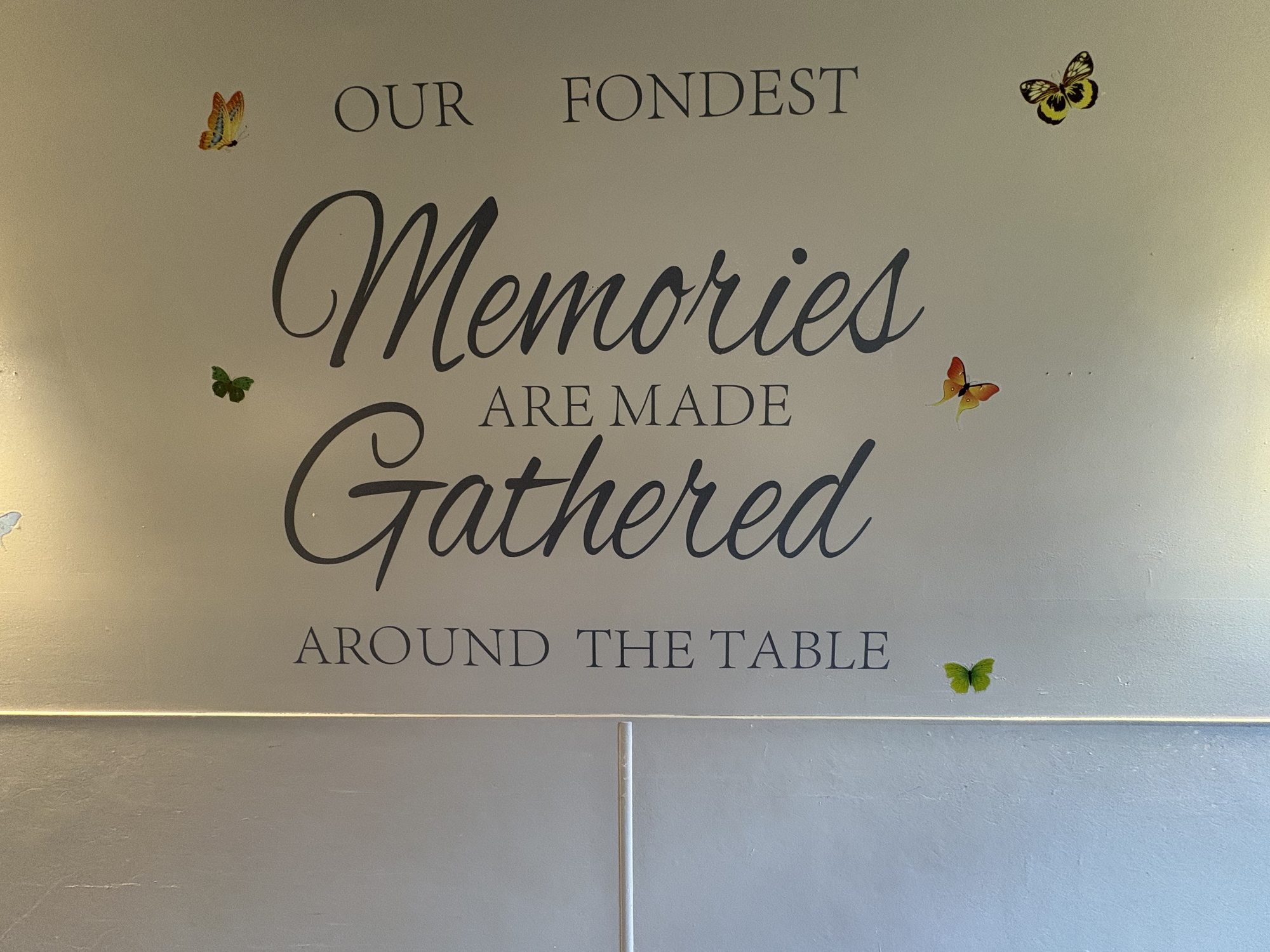 Memories are made gathered around the table